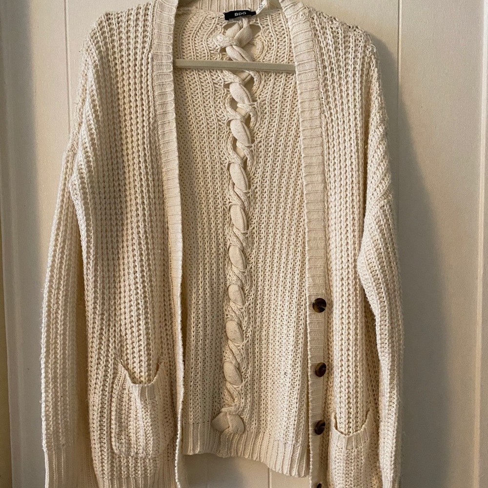 Cream knitted sweater